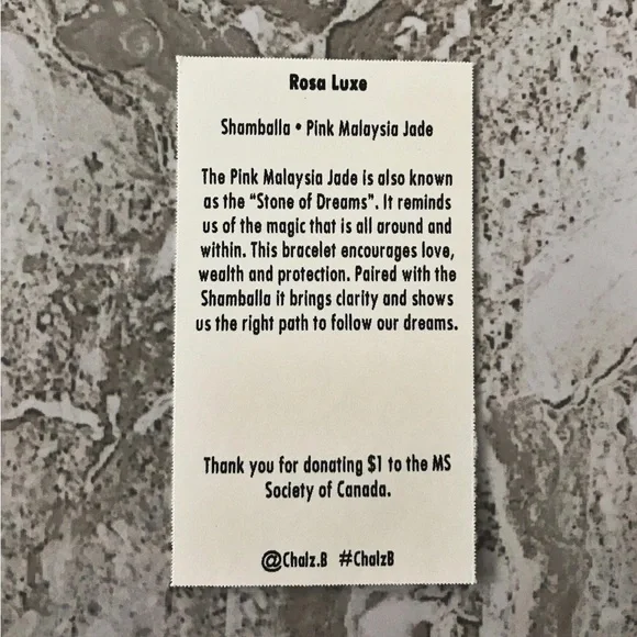 Silver Shamballa, Pink Malaysia Jade 8mm Natural Stone Beaded Bracelet - Picture 3 of 5